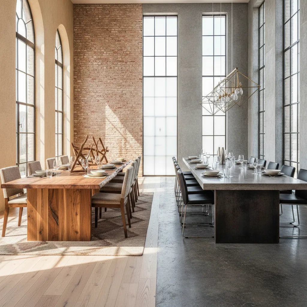 Table sur mesure vs table industrielle | Comparatif 2026