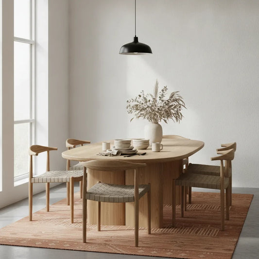 Tendances table salle à manger 2026 – matériaux et formes