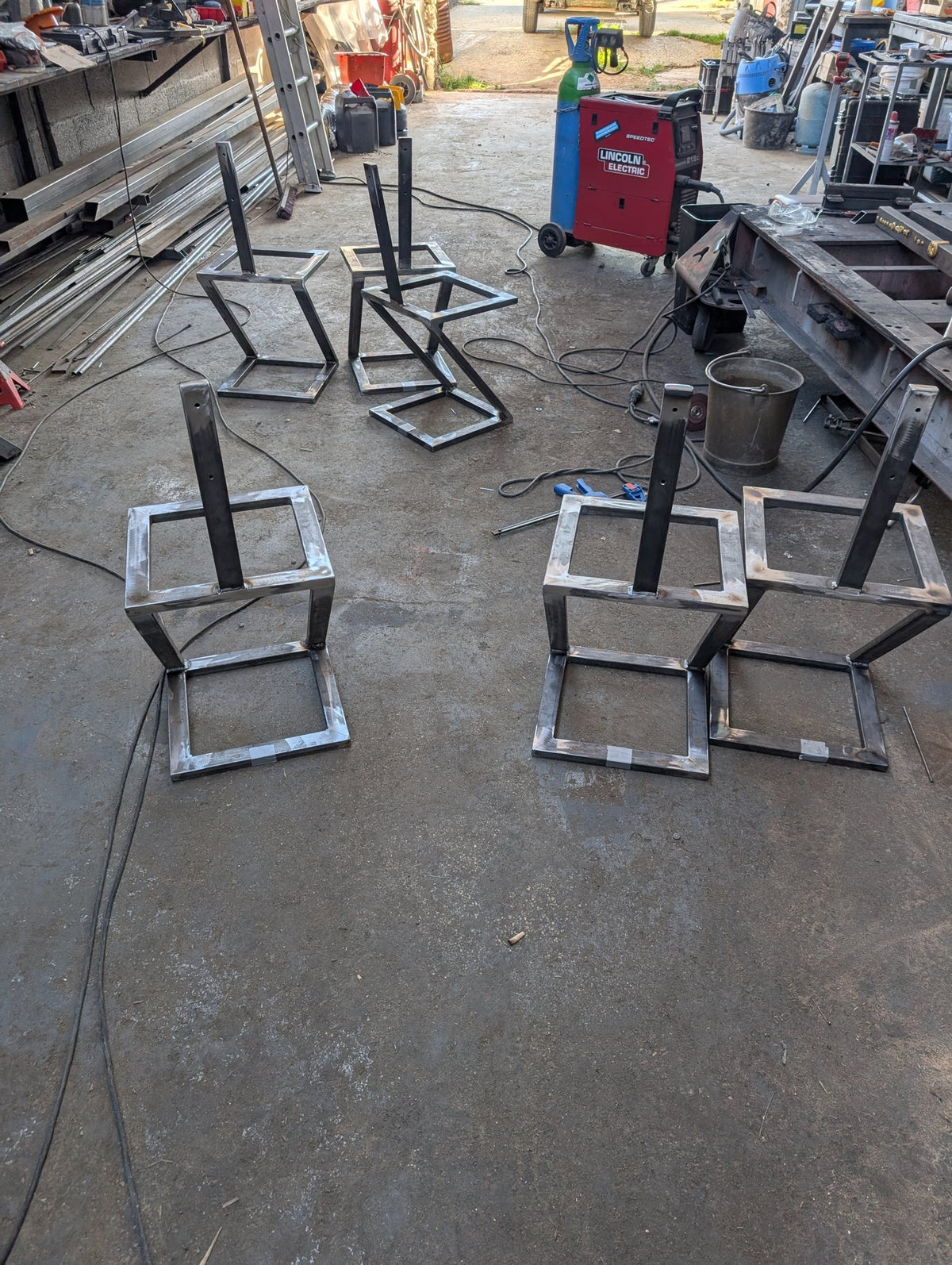 Table Mikado à rallonges et ses six chaises, photo 6 sur 10