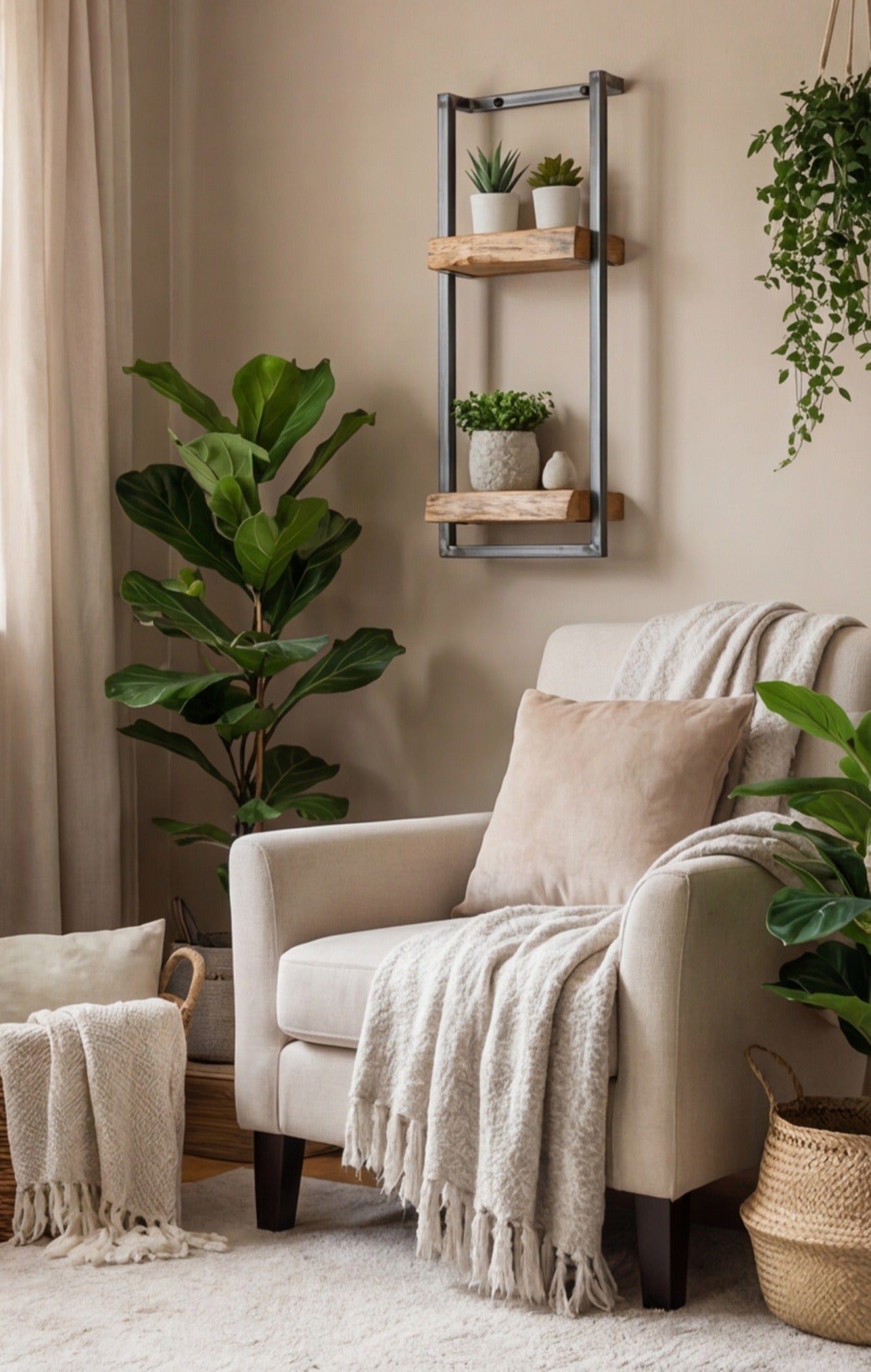 Étagère bois/métal